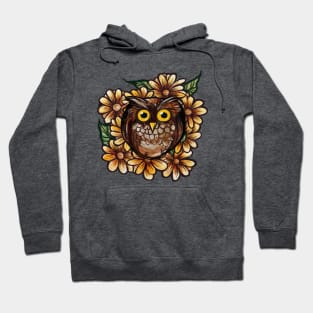 Big Eye Crazy Owl Gives A Hoot Hoodie